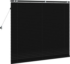 vidaXL Βενετσιάνικη Σκίαση Μαύρο 145 x 130 εκ 35 mm