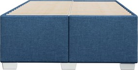 vidaXL Πλαίσιο Κρεβατιού χωρίς στρώμα Μπλε 120x190 εκ. Υφασμάτινο