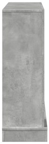 vidaXL Πλαίσιο Τζακιού Γκρι Σκυρ. 100x30x87,5 εκ. από Επεξ. Ξύλο