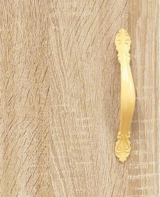 vidaXL Ντουλάπι Sonoma δρυς 69,5 x 34 x 180 εκ. από Επεξεργασμένο Ξύλο