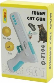 Παιχνίδι Γάτας Q-T194 Rebound Cat Gun Γαλάζιο