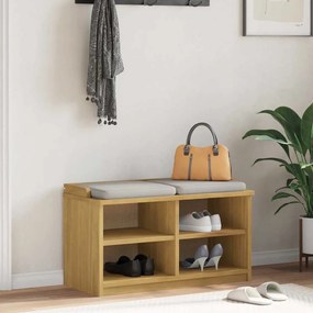 VidaXL Πάγκος διαδρόμου "SANDNES" 87x40x50 εκ. Πεύκο μασίφ ξύλο