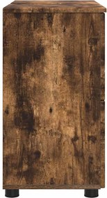 vidaXL Ντουλάπι Μπάνιου Καπνιστό Δρύς 76,5 x 35 x 64 εκ