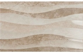 Πλακάκι Décor ELEGANZA Waves Taupe KARAG 33,3x55cm Τιμή τετραγωνικού 23€/ Συσκευασία 1.84m2, 10 τεμάχια