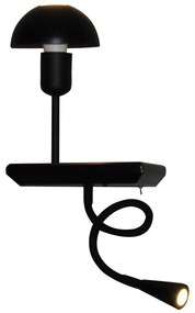 Φωτιστικό Τοίχου HL-3596 SL2 77-4173 Rowan Black Homelighting Metal,Wood