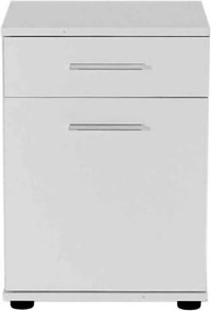 Κομοδίνο Trendline Megapap σε χρώμα λευκό 40x39x57εκ.