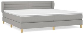 ΚΡΕΒΑΤΙ BOXSPRING ΜΕ ΣΤΡΩΜΑ ΑΝΟΙΧΤΟ ΓΚΡΙ 200X200 ΕΚ. ΥΦΑΣΜΑΤΙΝΟ 3126909