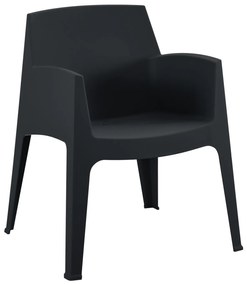 ΠΟΛΥΘΡΟΝΑ ΠΟΛΥΠΡΟΠΥΛΕΝΙΟΥ SLEEK HM6370.02 ΜΑΥΡΗ 68x63x82,5Υεκ.