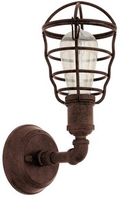 Φωτιστικό Τοίχου Port Seton 49811 Brown Eglo Μέταλλο