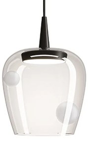 Κρεμαστό Φωτιστικό Οροφής Με Μαύρη Βάση 32cm LED 8W IP40 3000K Bilia Zafferano-LBA3125-Λευκό LBA3125