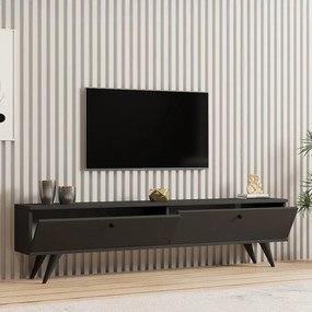 Έπιπλο τηλεόρασης Jate ανθρακί 160x25x40 εκ. 160x25x45 εκ.