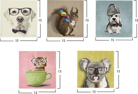 ΠΙΝΑΚΑΣ ΠΕΝΤΑΠΤΥΧΟ MDF CLEVER PETS HM7205.01 75X0,3X15 εκ.