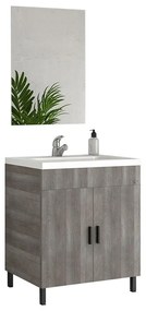 Bathroom Set ROMA 70 SLIM Γκρί Ανοιχτό