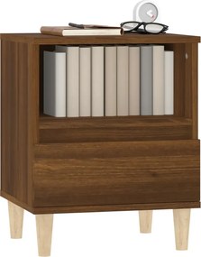 vidaXL Κομοδίνο Καφέ Δρυς 40x35x50 εκ.