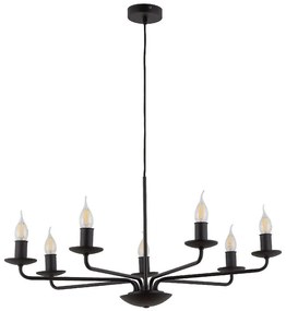 Φωτιστικό Οροφής Limal 4613 7xΕ14 10W 72x86cm Black TK Lighting