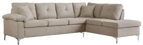 ΚΑΝΑΠΕΣ ΓΩΝΙΑ ΔΕΞΙΑ ZAILA HM3086R ΥΦΑΣΜΑ ΜΠΕΖ 282x197x90 εκ.