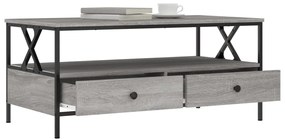 vidaXL Τραπεζάκι Σαλονιού Γκρι Sonoma 100 x 51 x 45 εκ. Επεξεργ. Ξύλο