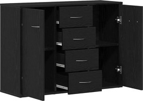 vidaXL Μπουφές από Μαύρη Δρυς 88x30x64 εκ. από Τεχνητό Ξύλο