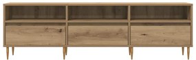 vidaXL Έπιπλο Τηλεόρασης τεχνίτης Δρυς 150x30x44,5 εκ.