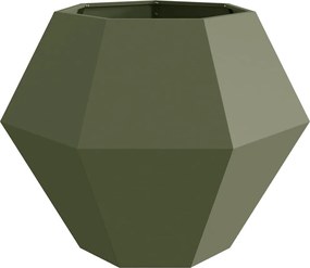 vidaXL Γλάστρα Ελιά Πράσινη 100 x 100 x 80 εκ Ατσάλι