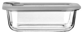 ESTIA ΦΑΓΗΤΟΔΟΧΕΙΟ COLORSEAL ΓΥΑΛΙΝΟ 370ml 16.3x12.3x6.2cm ΜΕ ΚΑΠΑΚΙ ΣΙΛΙΚΟΝΗΣ ΓΚΡΙ