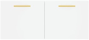 vidaXL Ντουλάπι Τοίχου Λευκό 80 x 36,5 x 35 εκ. από Επεξεργασμένο Ξύλο