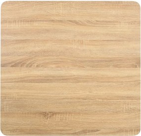 vidaXL Τραπέζι Bistro Ανοιχτό Καφέ 80 x 80 εκ. από MDF