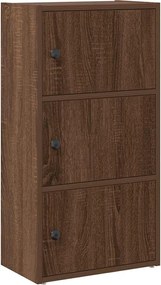 vidaXL Βιβλιοθήκη Καφέ Δρυς 40x24x77 εκ. από Επεξεργασμένο Ξύλο