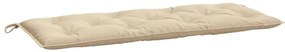 vidaXL Μαξιλάρι Πάγκου Κήπου Μπεζ 120x50x7 εκ. Ύφασμα Oxford