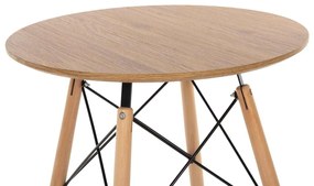 ΤΡΑΠΕΖΙ ΣΤΡΟΓΓΥΛΟ MINIMAL HM0060.04 ΦΥΣΙΚΟ ΧΡΩΜΑ MDF-ΠΟΔΙΑ ΟΞΙΑΣ ΣΕ ΦΥΣΙΚΟ ΧΡΩΜΑ Φ60Χ76Υεκ.