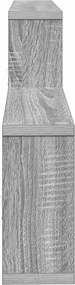 vidaXL Ράφι Τοίχου Γκρι Sonoma 130 x 10 x 50 εκ.