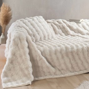 Ριχτάρι Καναπέ Διθέσιου Γούνινο (180x240) Rythmos Rabbit Beige