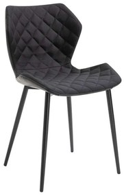 Καρέκλα Μίρκα Black(Σ2) 48X51X85cm 11.1574 Μέταλλο,Ύφασμα,Pu