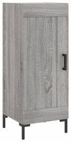 vidaXL Μπουφές Sonoma Γκρι 34,5 x 34 x 180 εκ. από Επεξεργασμένο Ξύλο