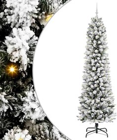 vidaXL Τεχνητό Χριστουγεννιάτικο Δέντρο με 300 LED Λευκό 240 cm