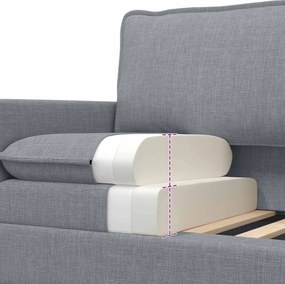 vidaXL Σετ Καναπέ 2 τμχ. Ανοιχτό γκρι Ύφασμα