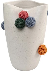 Βάζο Pomoli Κεραμικό Λευκό 23x23x24εκ. - Λευκό