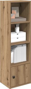 vidaXL Βιβλιοθήκη Αρτισιανή Δρυς 31x24x102 εκ. Επεξ. Ξύλο