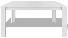 vidaXL Τραπεζαρία Λευκή 140 x 80 x 75 εκ.