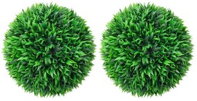 vidaXL Πυξάρι Τεχνητό Σχήμα Μπάλας 2 τεμ. 47 εκ.