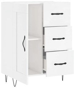 vidaXL Ντουλάπι Γυαλιστερό Λευκό 69,5x34x90 εκ. Επεξεργασμένο Ξύλο