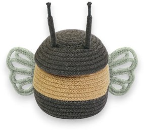 Καλάθι Αποθήκευσης Baby Bee LOR-BSK-BEEBABY Φ15x15cm Brown-Beige Lorena Canals Cotton