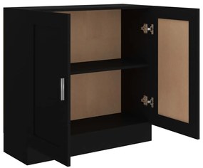 vidaXL Βιβλιοθήκη Μαύρη 82,5 x 30,5 x 80 εκ. Επεξ. Ξύλο
