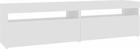 vidaXL Έπιπλα Τηλεόρασης με LED 2 τεμ. Λευκό 75 x 35 x 40 εκ.