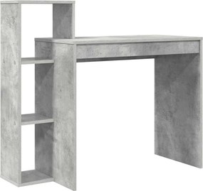vidaXL Γραφείο Σκυρόδεμα Γκρι 100 x 40 x 90 cm Επεξεργασμένο ξύλο
