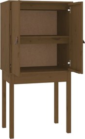 vidaXL Ντουλάπι Ψηλό Καφέ Μέλι 60x40x120 εκ. από Μασίφ Ξύλο Πεύκου