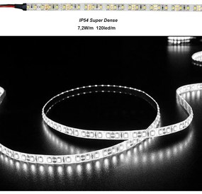 Adeleq Ταινία Led 5 Μέτρα 12Vdc 7.2W Και 120Led Ανά Μέτρο Ip54 Λευκό 30-35272121