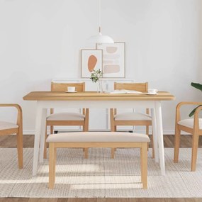 Πάγκος vidaXL 90 cm από μασίφ ξύλο καουτσούκ