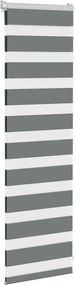 vidaXL Zebra Blind Σκούρο γκρι 40x100 cm Πλάτος υφάσματος 35,9 cm