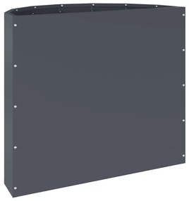 vidaXL Γλάστρα Ανθρακί 60 x 30 x 50 εκ. Ατσάλι